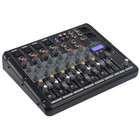 MIXER PASSIVO 8 CANALI CON MP3/BT/MULTIEFFETTO