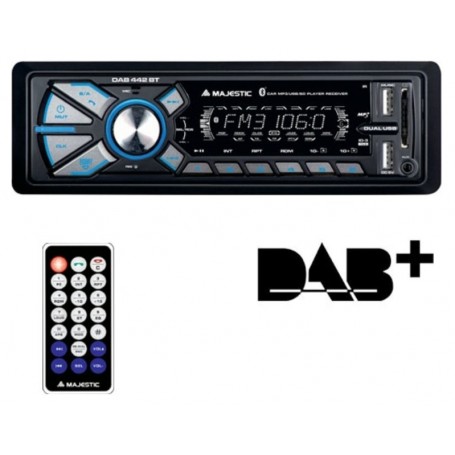 DAB-442 AUTORADIO MAJ BT USB AUX DAB